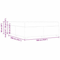 Produktbild för Sängram med madrass Mörkblå 180 x 200 cm tyg