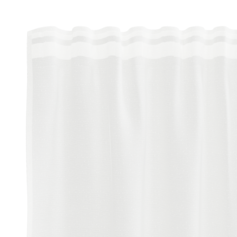 Produktbild för Spetsgardin med gardiner Blommor Vit 100 x 300 cm Polyester