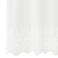 Produktbild för Spetsgardin med gardiner Blommor Vit 100 x 300 cm Polyester