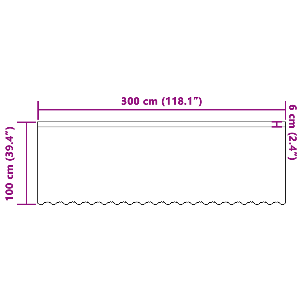 Produktbild för Spetsgardin med gardiner Blommor Vit 100 x 300 cm Polyester
