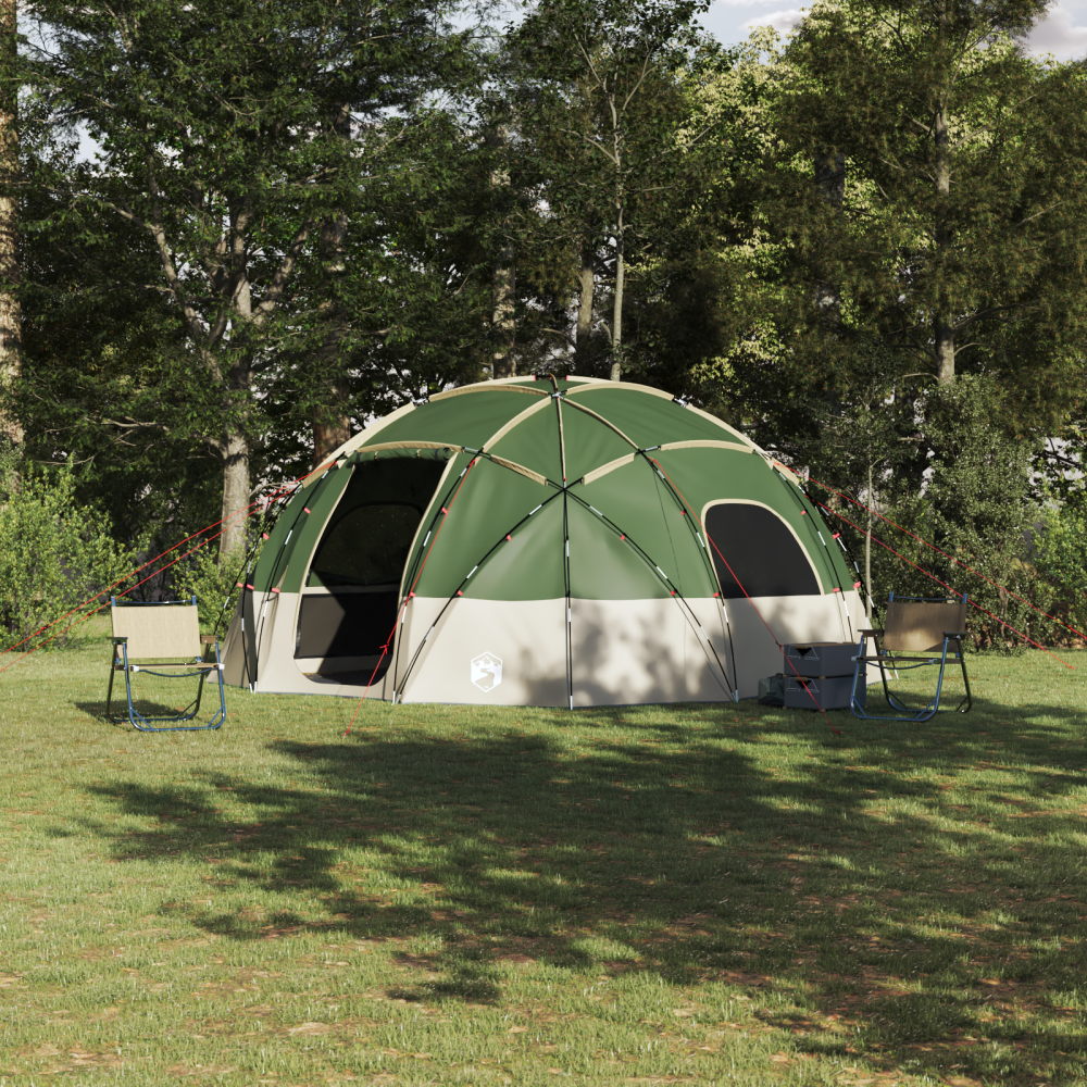 Produktbild för Dome Tält med tak med lagring Grön 475 x 475 x 235 cm taffeta