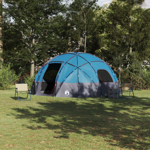 vidaXL Dome Tält med tak med lagring Blå 475 x 475 x 235 cm taffeta