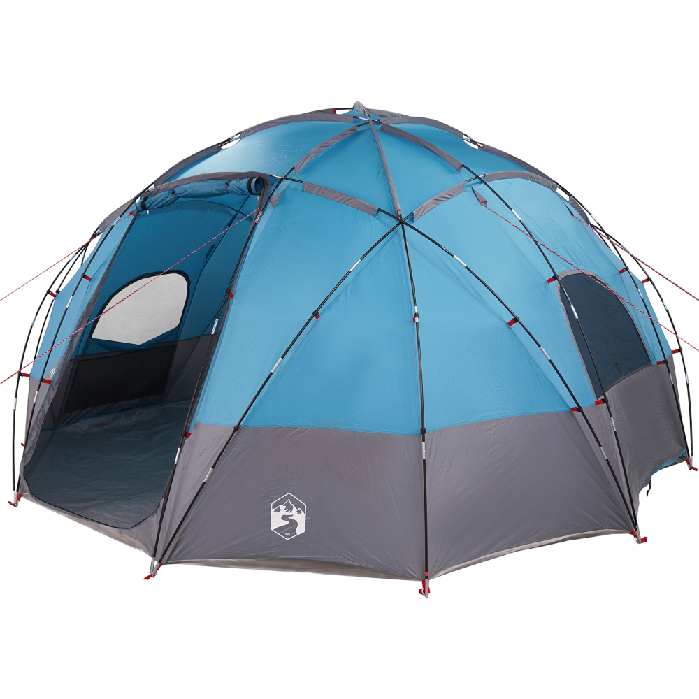Produktbild för Dome Tält med tak med lagring Blå 475 x 475 x 235 cm taffeta