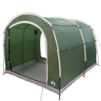 Produktbild för Tält med tak med lagring Grön 268 x 240 x 191 cm Polyester