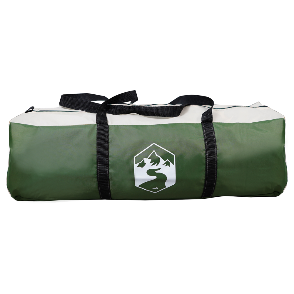Produktbild för Tält med tak med lagring Grön 268 x 240 x 191 cm Polyester