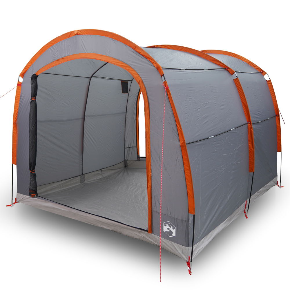 Produktbild för Tält med tak Grå och orange 268 x 240 x 191 cm Polyester
