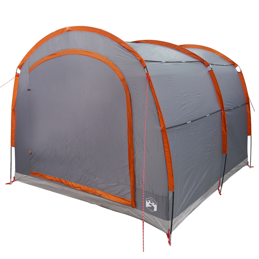 Produktbild för Tält med tak Grå och orange 268 x 240 x 191 cm Polyester