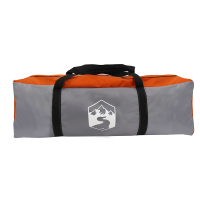 Produktbild för Tält med tak Grå och orange 268 x 240 x 191 cm Polyester