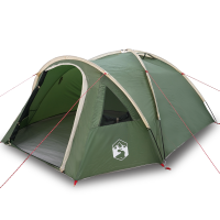 Produktbild för Dome Tält 4 person 308 x 268 x 130 cm Vattentålig Grön taffeta