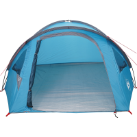 Produktbild för Dome Tält 4 person 308 x 268 x 130 cm Vattentålig Blå taffeta