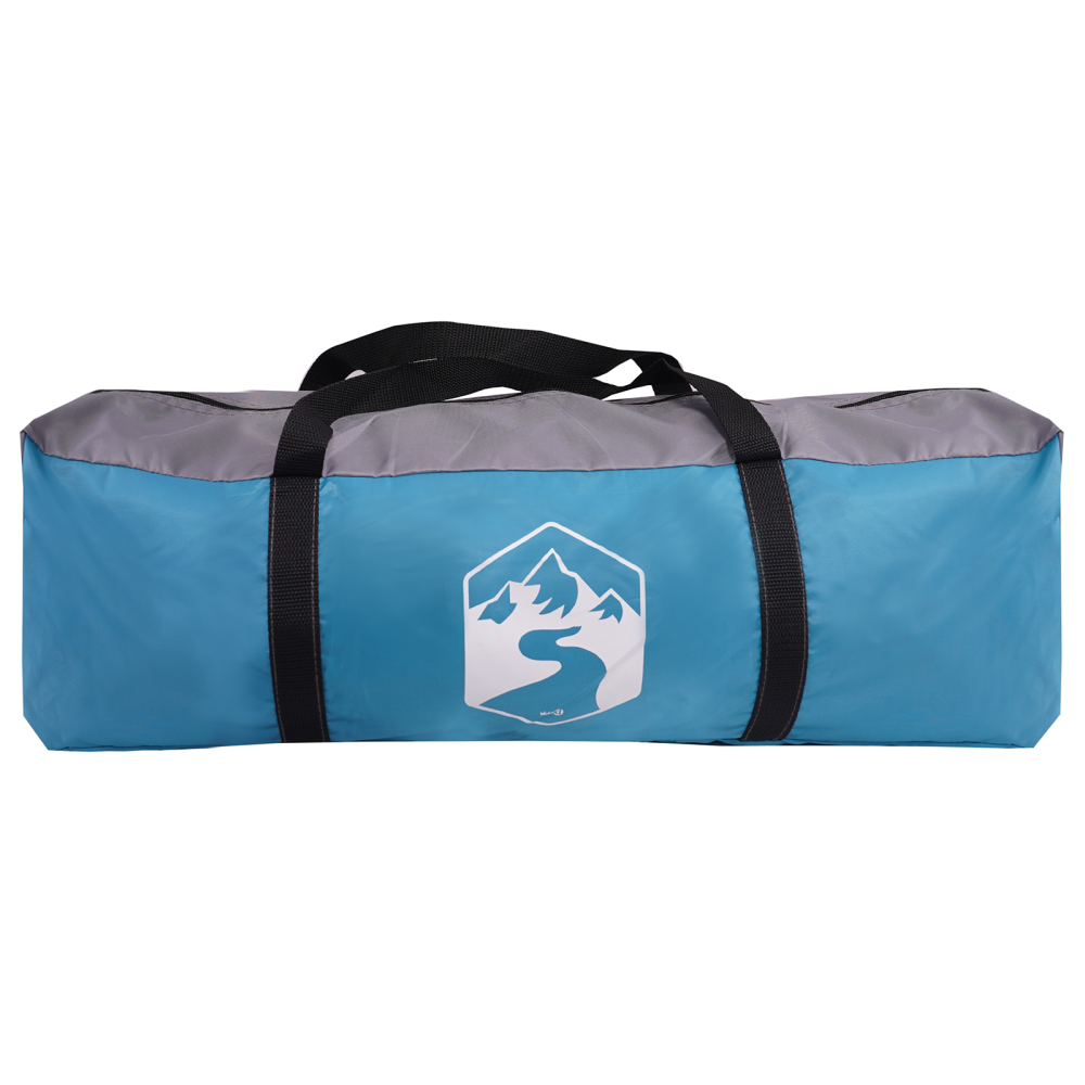 Produktbild för Dome Tält 4 person 308 x 268 x 130 cm Vattentålig Blå taffeta