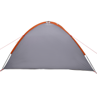 Produktbild för Dome Tält 4 person 308 x 268 x 130 cm Grå och orange taffeta