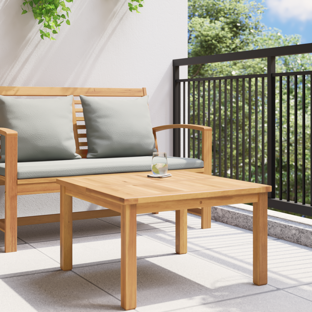 Produktbild för Kaffeebord Brun 60 x 60 x 36 cm Massivt teakträ