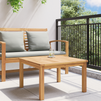 Produktbild för Kaffeebord Brun 60 x 60 x 36 cm Massivt teakträ