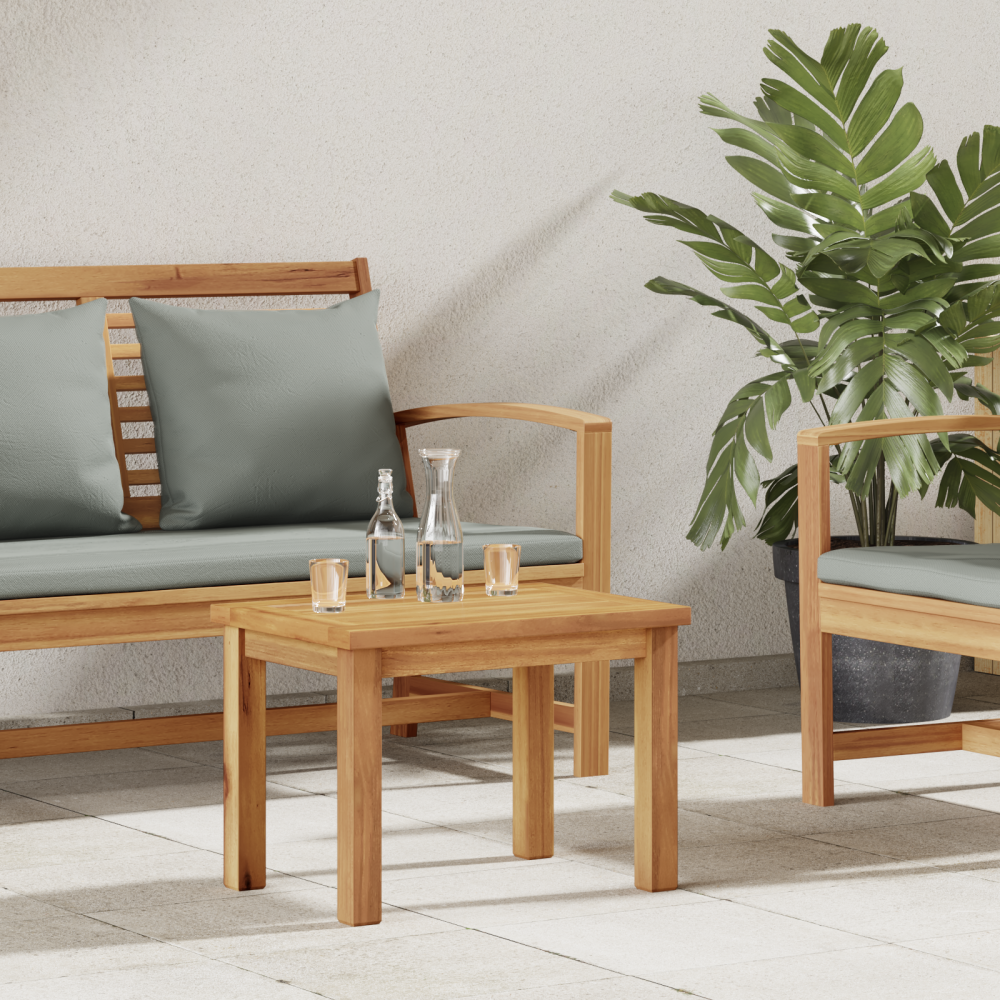 Produktbild för Kaffeebord Brun 50 x 35 x 36 cm Massivt teakträ