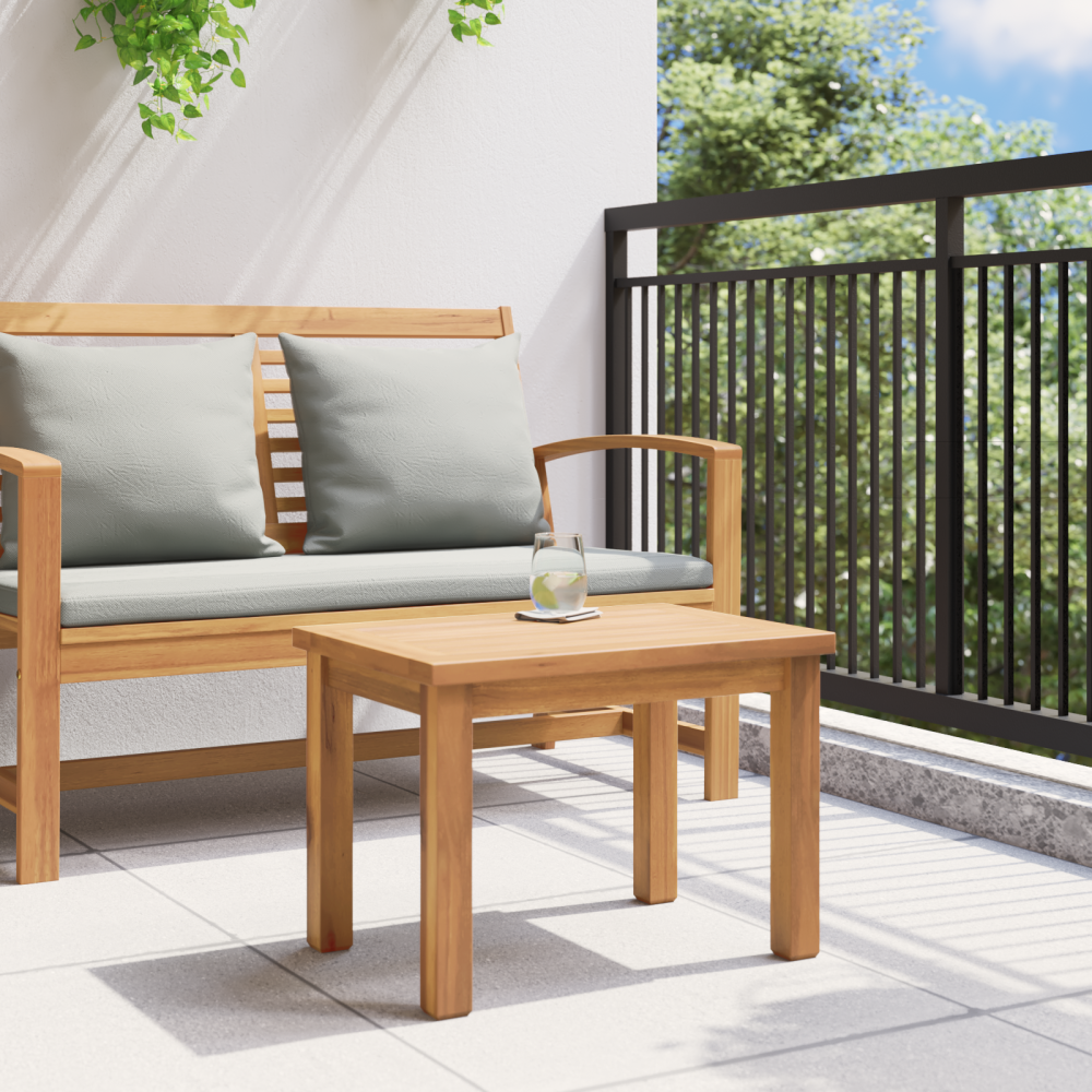 Produktbild för Kaffeebord Brun 50 x 35 x 36 cm Massivt teakträ