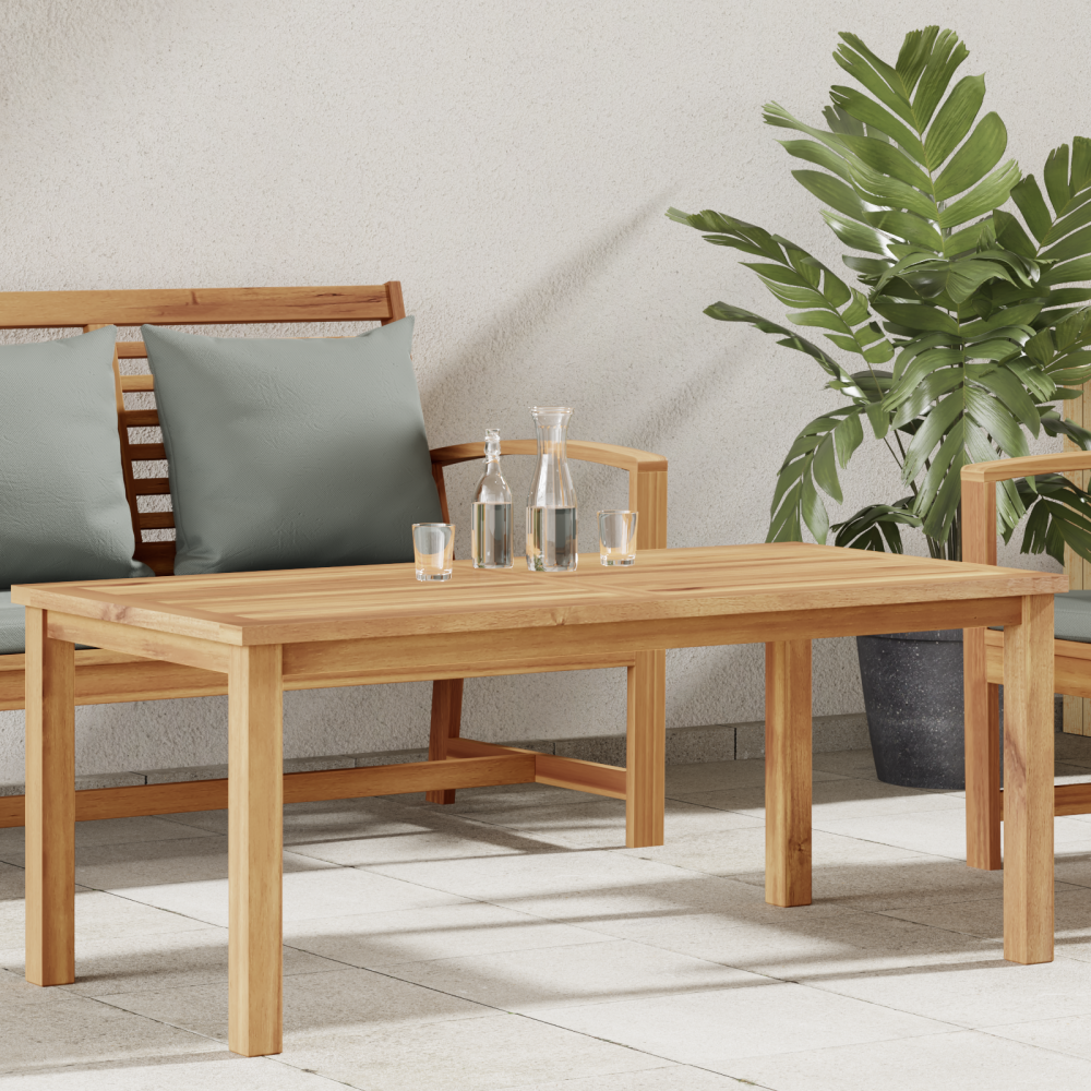 Produktbild för Kaffeebord Brun 110 x 55 x 45 cm Massivt teakträ