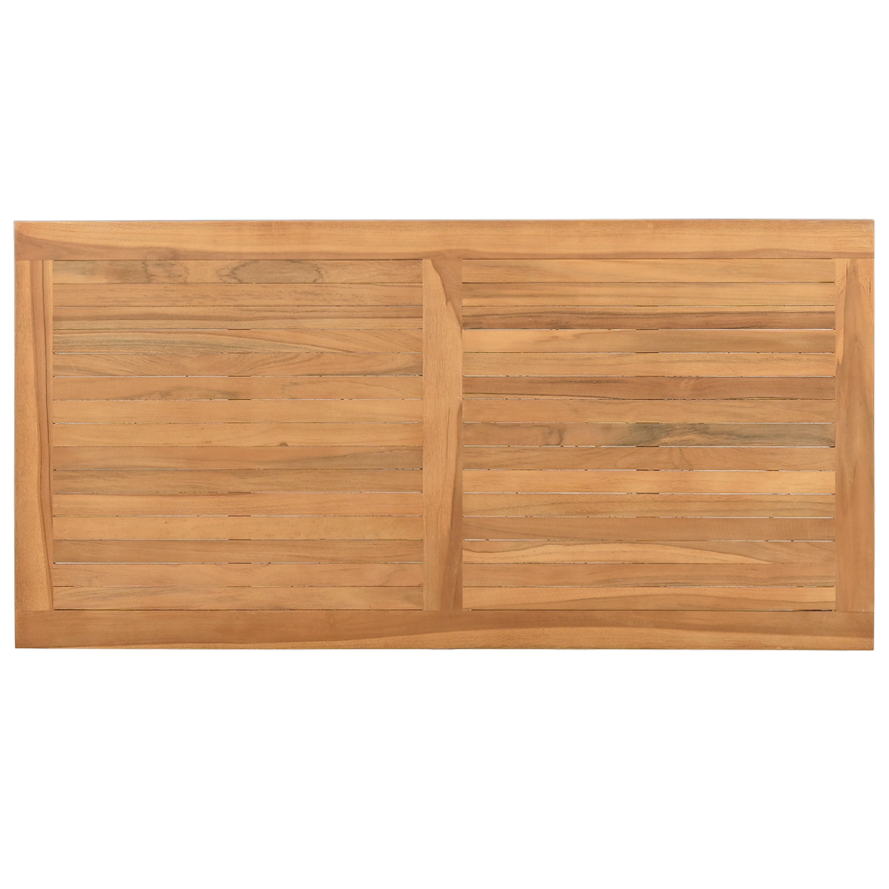 Produktbild för Kaffeebord Brun 110 x 55 x 45 cm Massivt teakträ