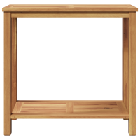 Produktbild för Konsolbord med lagring Brun 80 x 35 x 75 cm Massivt teakträ