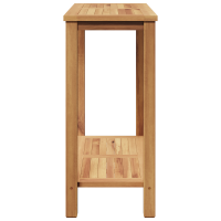 Produktbild för Konsolbord med lagring Brun 80 x 35 x 75 cm Massivt teakträ