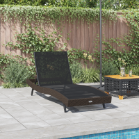 Produktbild för Solstol Reclining 197 x 70 x 82 cm konstrotting