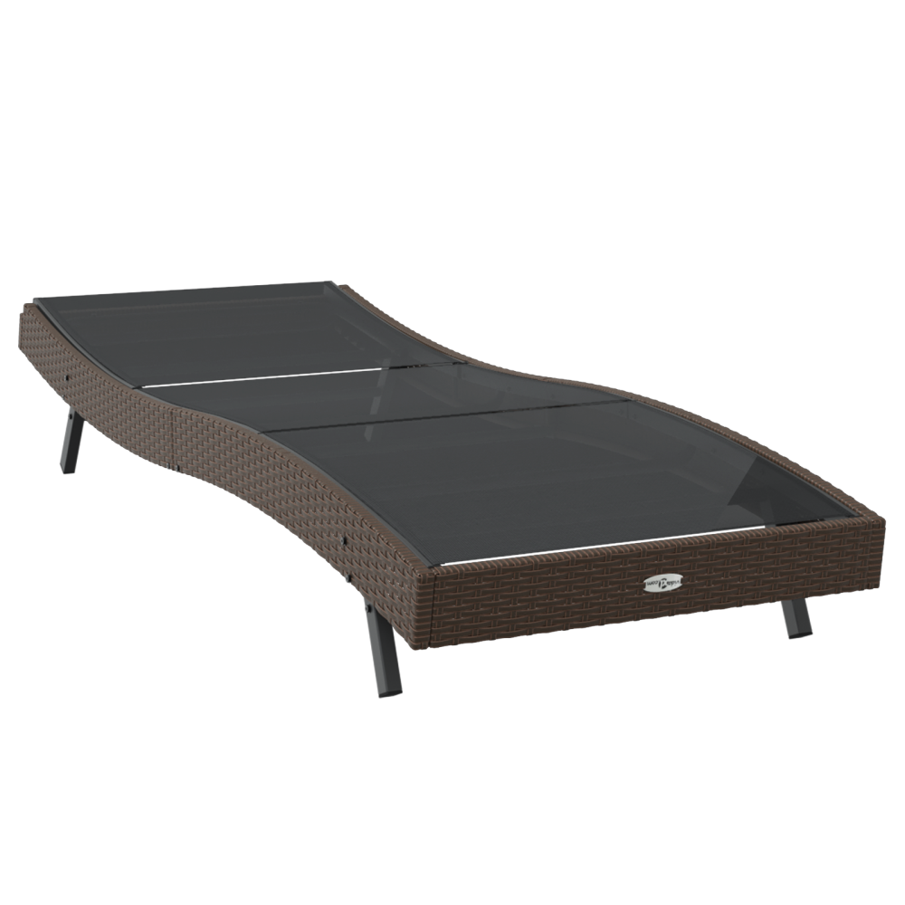 Produktbild för Solstol Reclining 197 x 70 x 82 cm konstrotting