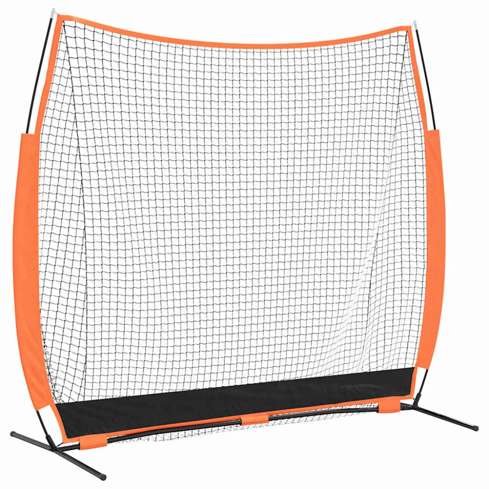 Produktbild för Basebollnät för träning Svart 250 x 106,5 x 210 cm Polyester