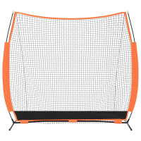 Produktbild för Basebollnät för träning Svart 250 x 106,5 x 210 cm Polyester