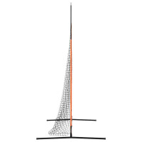 Produktbild för Basebollnät för träning Svart 250 x 106,5 x 210 cm Polyester