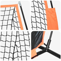 Produktbild för Basebollnät för träning Svart 250 x 106,5 x 210 cm Polyester