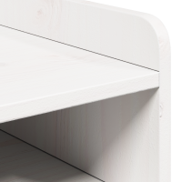Produktbild för Sängbord med låda 2 pcs Vit 38 x 36 x 29,5 cm Massiv furu