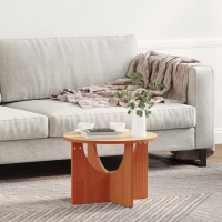 Produktbild för Kaffeebord Vaxbrun 50 x 50 x 35 cm Massiv furu