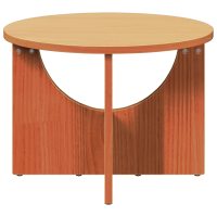Produktbild för Kaffeebord Vaxbrun 50 x 50 x 35 cm Massiv furu