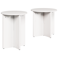 Produktbild för Kaffeebord 2 pcs Vit