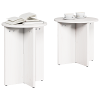 Produktbild för Kaffeebord 2 pcs Vit