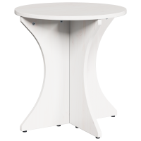 Produktbild för Kaffeebord 2 pcs Vit Massiv furu
