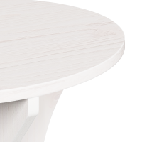 Produktbild för Kaffeebord 2 pcs Vit Massiv furu