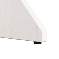 Produktbild för Kaffeebord 2 pcs Vit Massiv furu