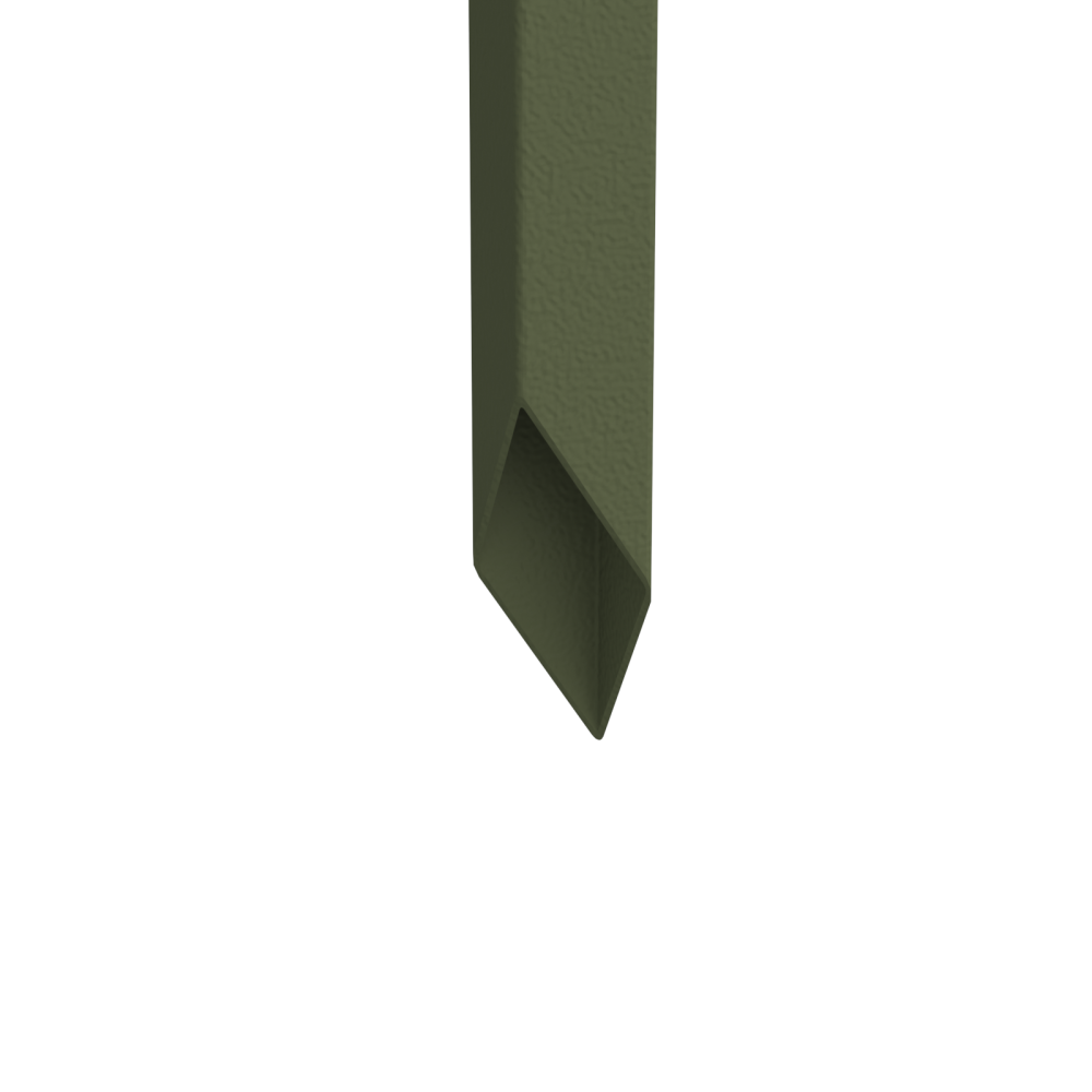 Produktbild för Trädgårds integritetsskärm Olivgrön 32 x 140 cm Kallvalsat stål