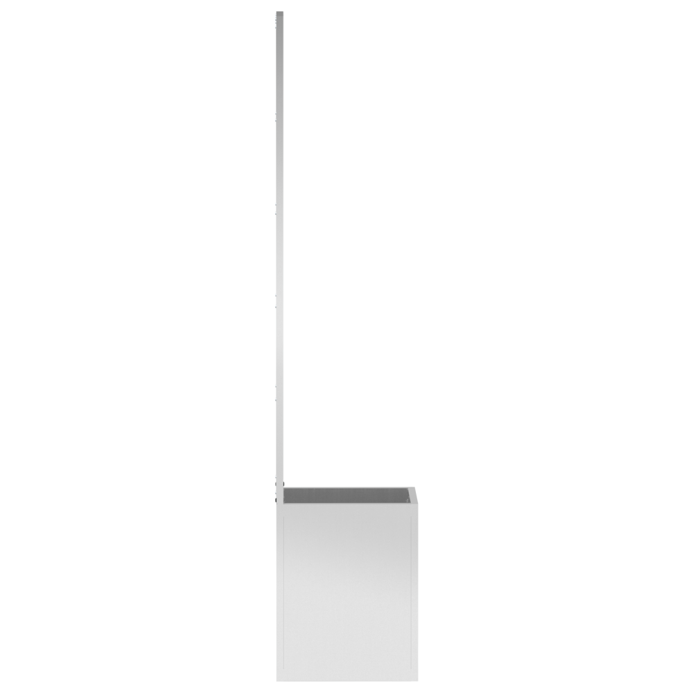 Produktbild för Trädgårds integritetsskärm Silver 32 x 150 cm Galvaniserat stål