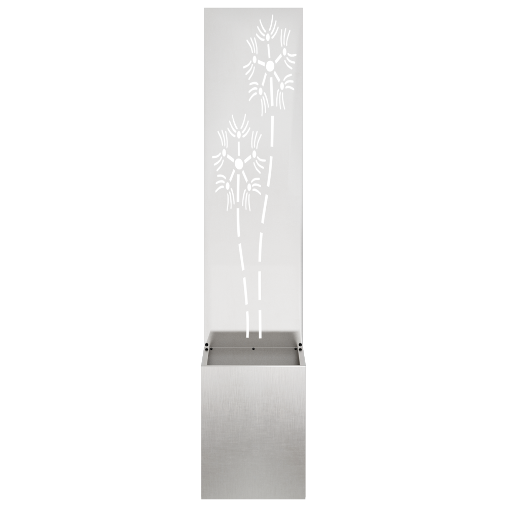 Produktbild för Trädgårds integritetsskärm Silver 32 x 150 cm Rostfritt stål