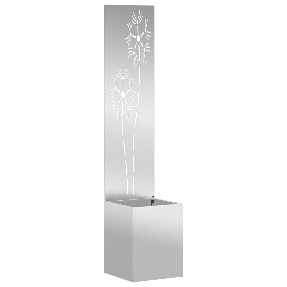 Produktbild för Trädgårds integritetsskärm Silver 32 x 150 cm Galvaniserat stål
