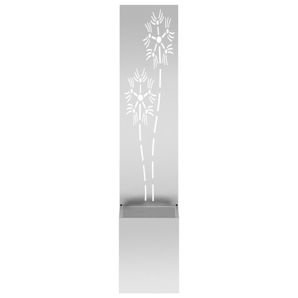 Produktbild för Trädgårds integritetsskärm Silver 32 x 150 cm Galvaniserat stål