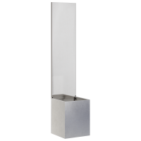 Produktbild för Trädgårds integritetsskärm Silver 32 x 150 cm Rostfritt stål
