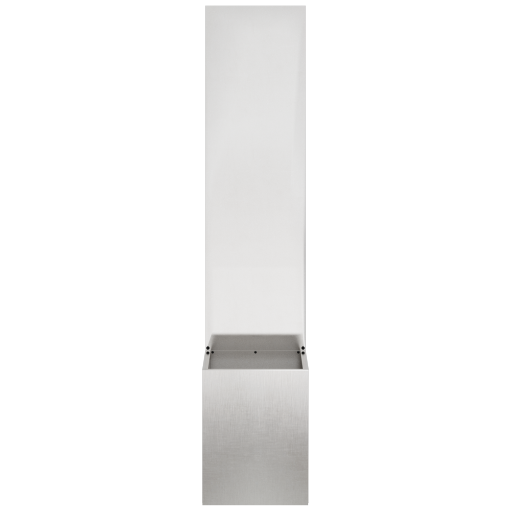 Produktbild för Trädgårds integritetsskärm Silver 32 x 150 cm Rostfritt stål