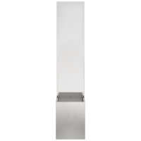 Produktbild för Trädgårds integritetsskärm Silver 32 x 150 cm Rostfritt stål