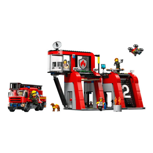 LEGO LEGO City 60414 - Brandstation med brandbil - byggsats