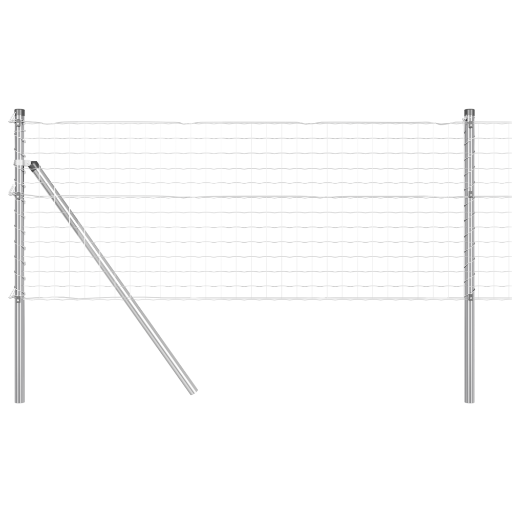 Produktbild för Utomhus Euro Zaorlarsgränd 25 x 0,4 m Galvaniserat stål Silver