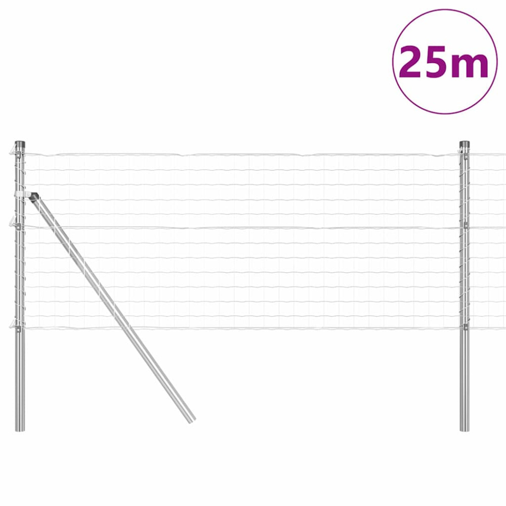 Produktbild för Utomhus Euro Zaorlarsgränd 25 x 0,4 m Galvaniserat stål Silver