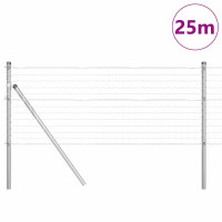 Produktbild för Utomhus Euro Zaorlarsgränd 25 x 0,4 m Galvaniserat stål Silver
